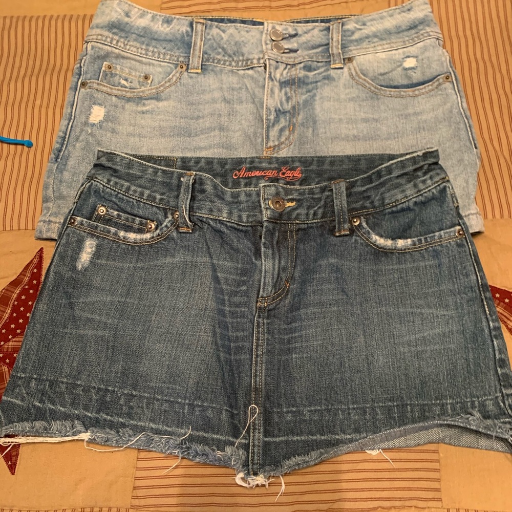 Vintage American Eagle Jean Skirts. Bundle of 2.